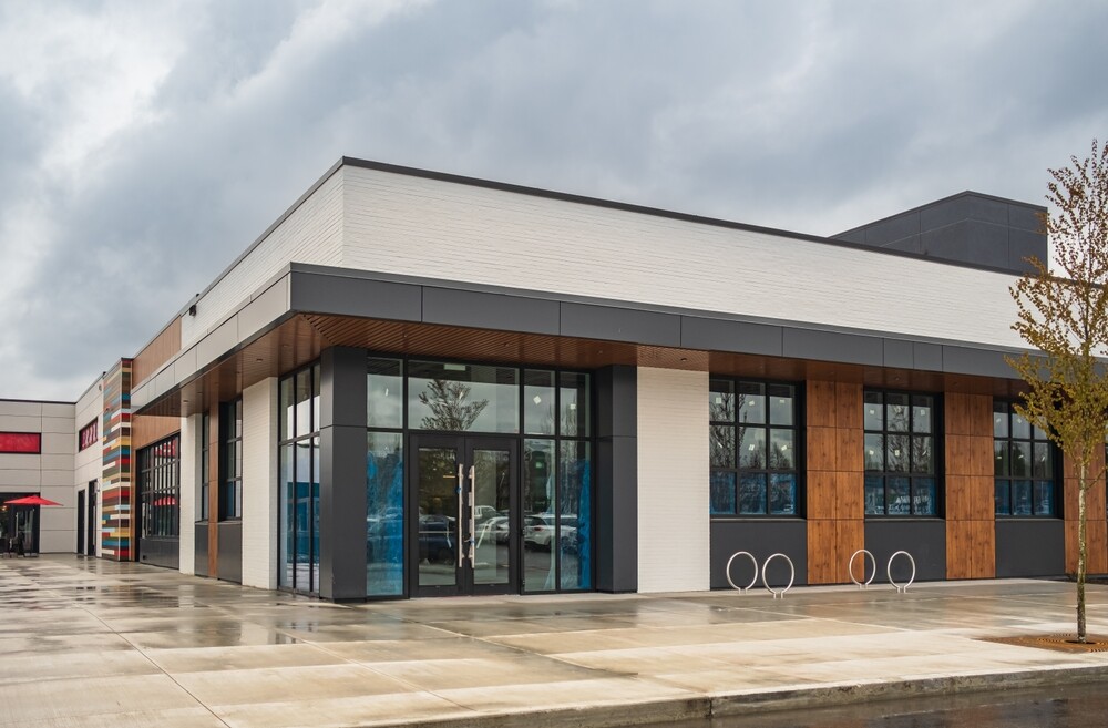 Photo of commercial building in North America.